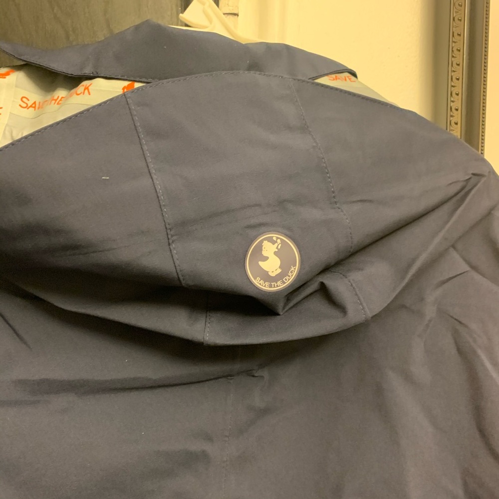 Save the Duck Navy Raincoat NWT - Picture 8 of 11